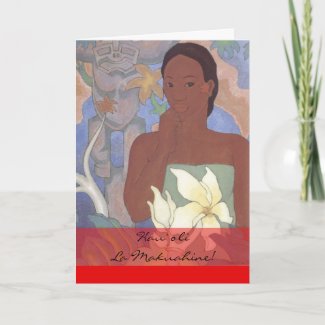 Hawaiian Mother's Day Card card