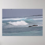 Hawaiian Ocean Waves Poster