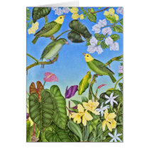 Hawaiian O'u bird cards by joeyartist Hawaiian O'u bird cards