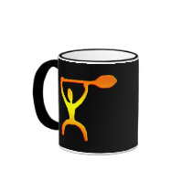 Hawaiian Paddle Man Petroglyph - Mug