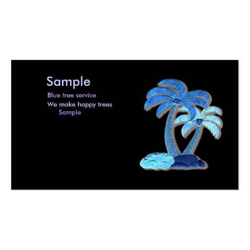 Hawaiian Palm tree Profile card Business Card