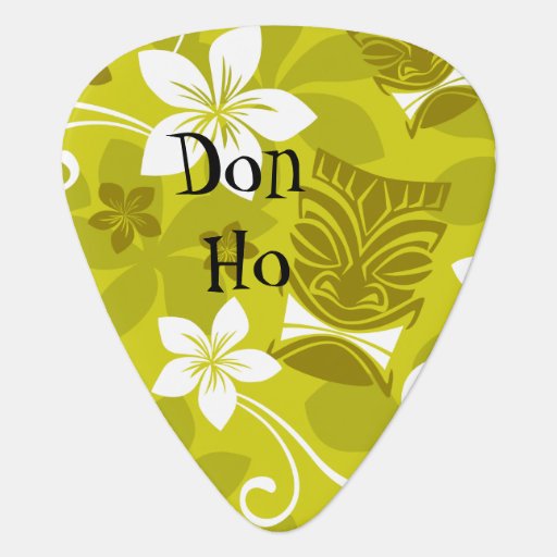 Hawaiian Patterned Tiki Guitar Pick Zazzle