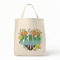 Hawaiian Peace Heart Canvas Bags