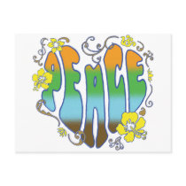 Hawaiian Peace Heart Postcard