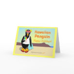 Hawaiian Penguin Holiday Greeting Card Hawaiian Penguin Holiday Greeting Card