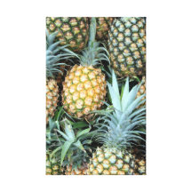 Hawaiian Pineapples Wrapped Canvas Gallery Wrap Canvas