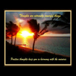 Hawaiian Positive thoughts posters