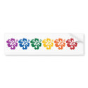 Hawaiian Rainbow bumper stickers by KCGraphics Hawaiian Rainbow bumper stickers
