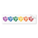 Hawaiian Rainbow Bumper Sticker