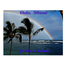 Hawaiian Rainbow Collection - Customized Post Card