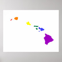 Hawaiian Rainbow Print