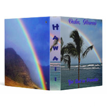 Hawaiian Rainbows Binder by Hawaiian_Cards_Gifts Hawaiian Rainbows Binder