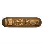 Hawaiian Rest Totem  Statue Skateboard Deck