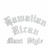Hawaiian Rican, Maui Style Embroidered embroidered shirts