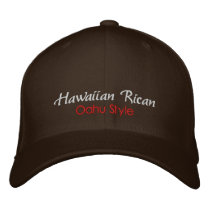 Hawaiian Rican, Oahu Style Hat embroidered hats