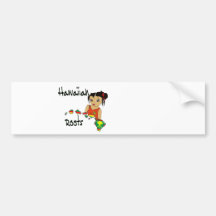 Hawaiian Roots Bumper Sticker