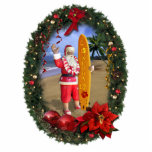 Hawaiian Santa Cut Out