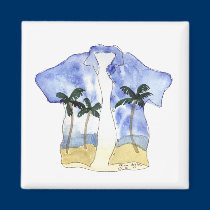 Hawaiian Shirt Magnet magnets