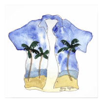 Hawaiian Shirt Posters and Prints by ginyhogan Hawaiian Shirt Posters and Prints