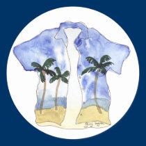 Hawaiian Shirt Sticker stickers