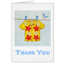 Hawaiian Shirt thank you card