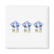 Hawaiian Shirts Magnet by ginyhogan Hawaiian Shirts Magnet