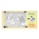 Hawaiian Snowman Photo Card Template