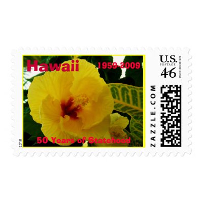 Hawaiian Statehood anniversary stamp by Rebecca_Reeder