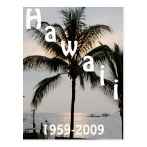 Hawaiian Statehood Postcard