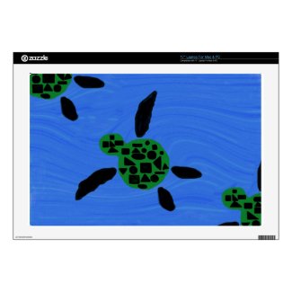 Hawaiian Style Honu Art Laptop Skin