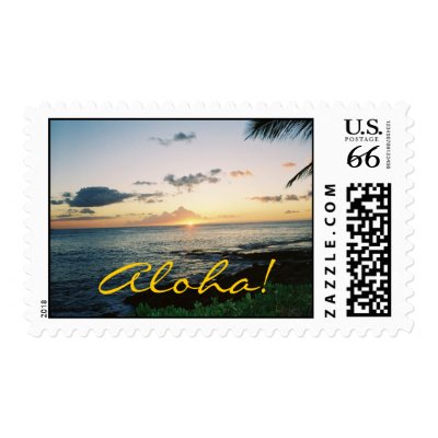 hawaiian sunset, Aloha! Postage