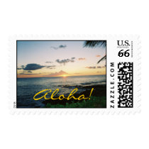 hawaiian sunset, Aloha! postage