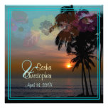Hawaiian Sunset Beach Scence/Aloha/Luau Invitations