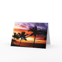 Hawaiian Sunset Card