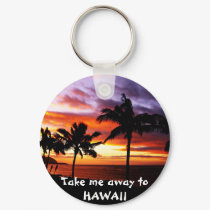 Hawaiian Sunset Keychain