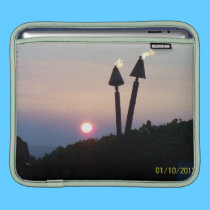 Hawaiian Sunset Luau Rickshaw Sleeve ipad sleeves