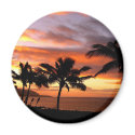 Hawaiian Sunset Magnet by suziesplace Hawaiian Sunset Magnet