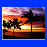Hawaiian Sunset Postcard postcards