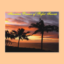 Hawaiian Sunset Postcard - Customized