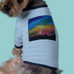 Hawaiian Sunset Sky Original Acrylic Painting pet clothing