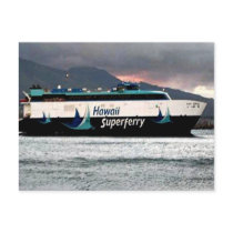 Hawaiian Super Ferry Postcard by Hawaiian_Cards_Gifts Hawaiian Super Ferry Postcard