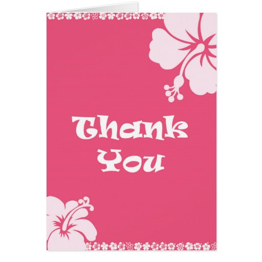 Hawaiian Thank You Card Zazzle