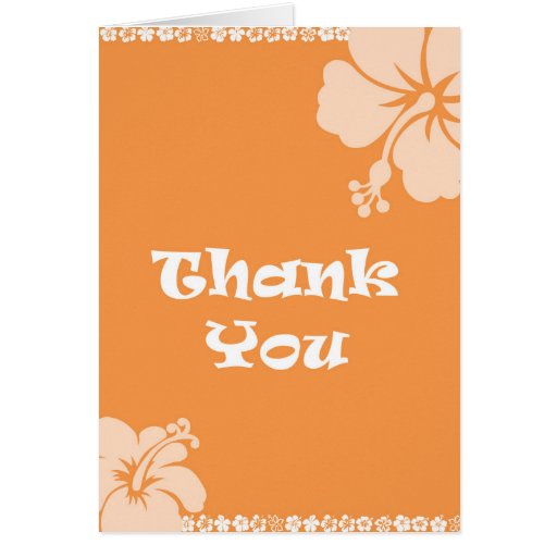 Hawaiian Thank You Card Zazzle