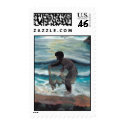 hawaiian throw net fisherman postage