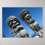 Hawaiian Tiki Gods Print