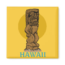 Hawaiian Tiki Fridge Magnet