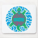 hawaiian turtle design mousepads