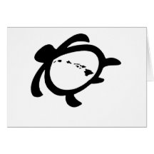 Hawaiian Turtle Greeting Cards