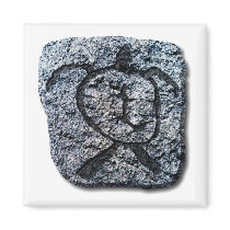 Hawaiian Turtle-stone Refrigerator Magnet