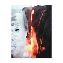 Hawaiian Volcano Lava Postcard